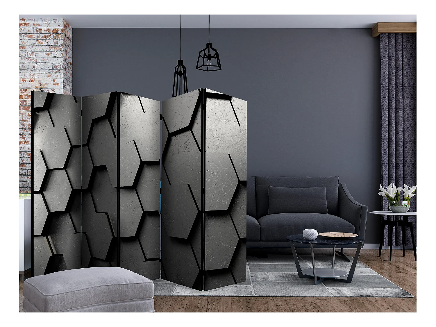 Paravento - Black Gate II [Room Dividers] - 225x172