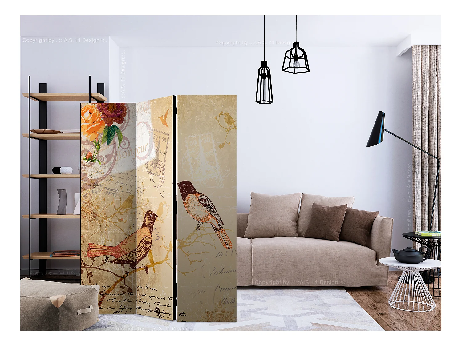 Paravento - Bonjour [Room Dividers] - 135x172