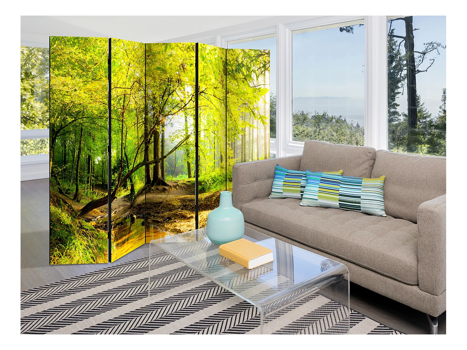 Paravento - Forest Clearing II [Room Dividers] - 225x172