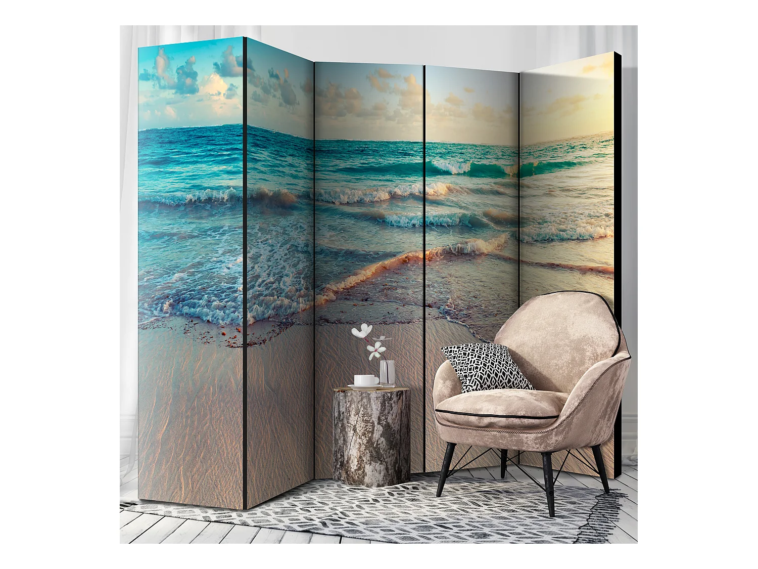 Paravento - Beach in Punta Cana II [Room Dividers] - 225x172