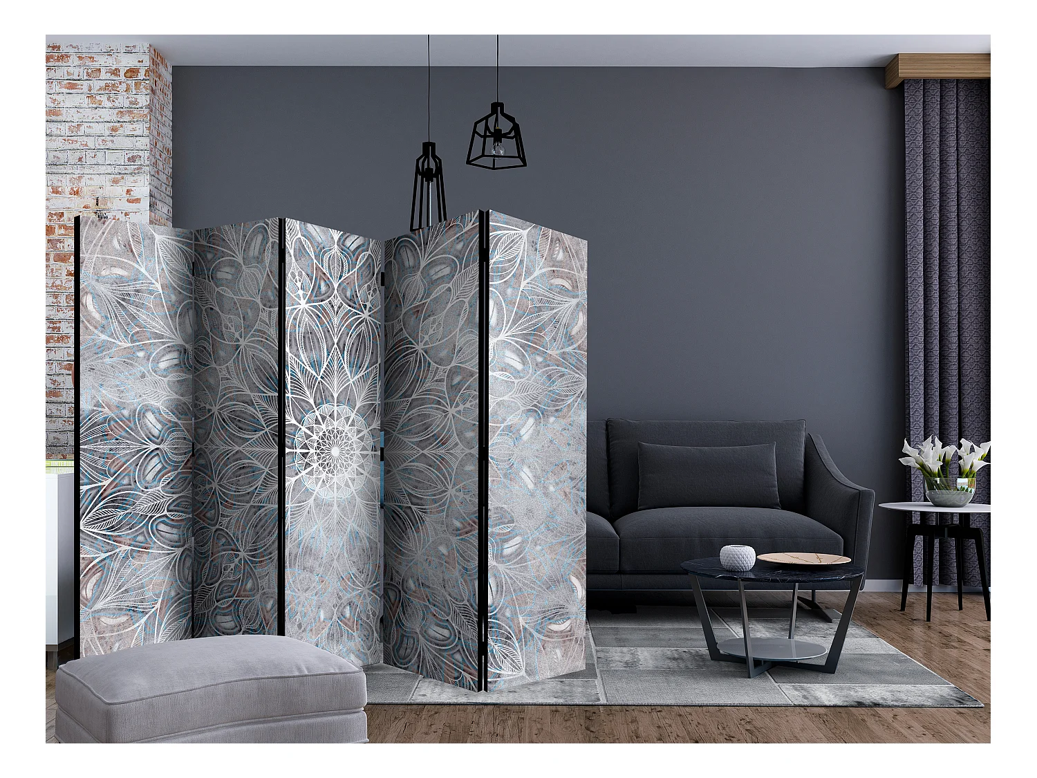 Paravento - Blurred Mandala II [Room Dividers] - 225x172