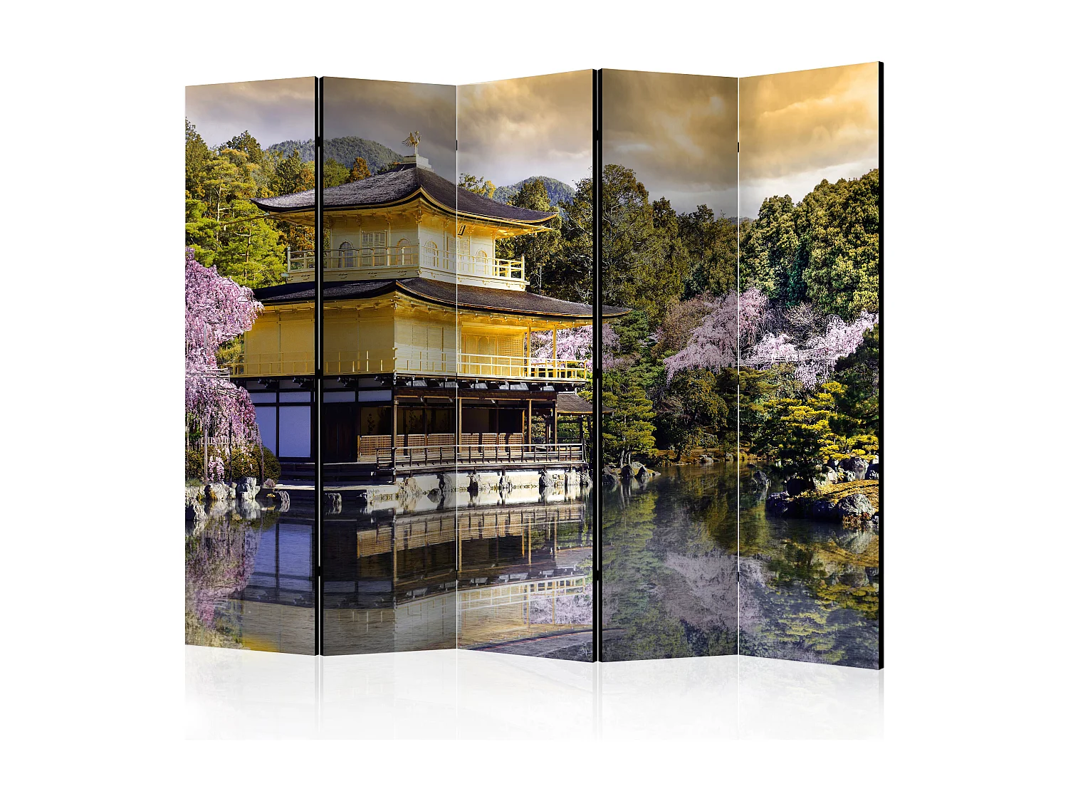 Paravento - Japanese landscape II [Room Dividers] - 225x172