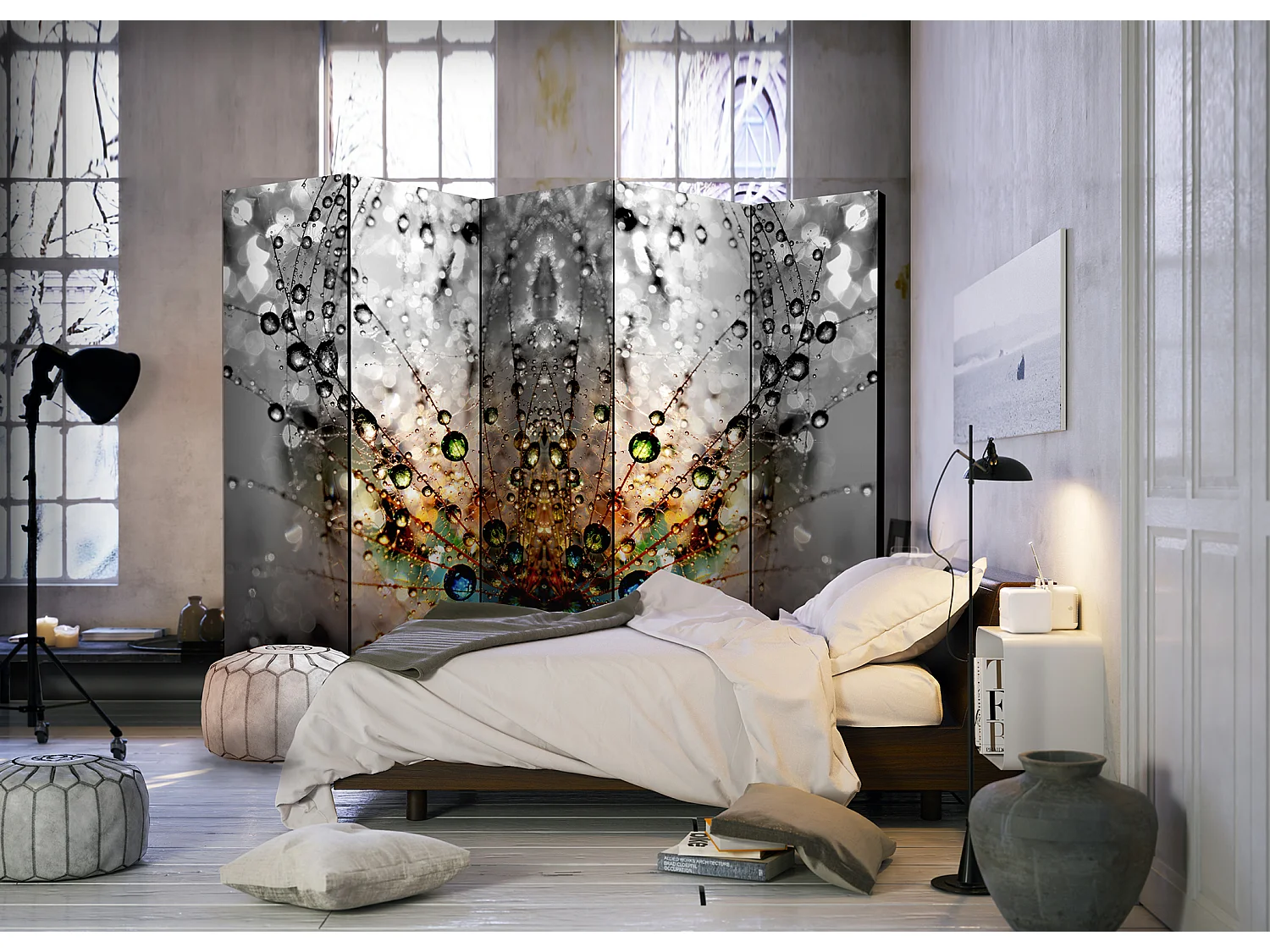 Paravento - Enchanted Morning Dew II [Room Dividers] - 225x172