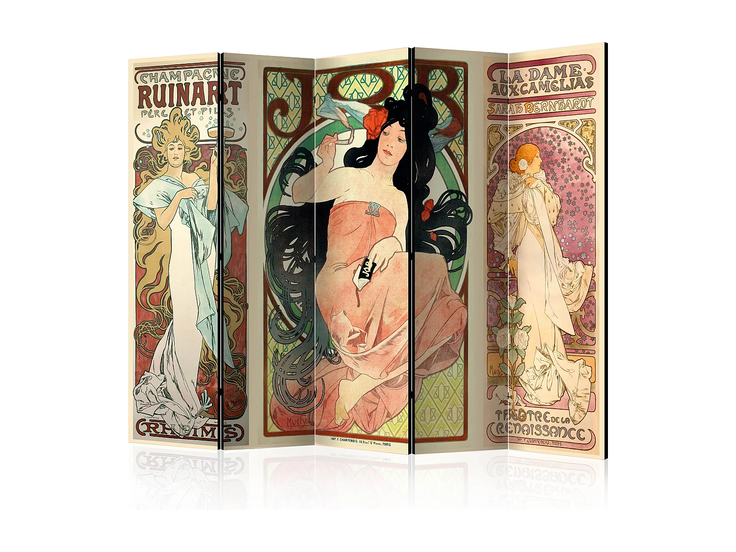 Paravento - Alphonse Mucha. Women's II [Room Dividers] - 225x172