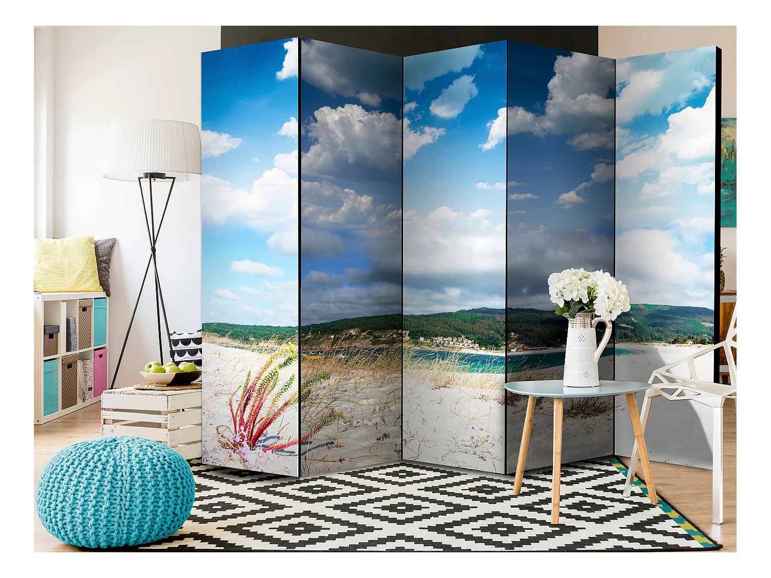 Paravento - Beach on the Costa da Morte II [Room Dividers] - 225x172