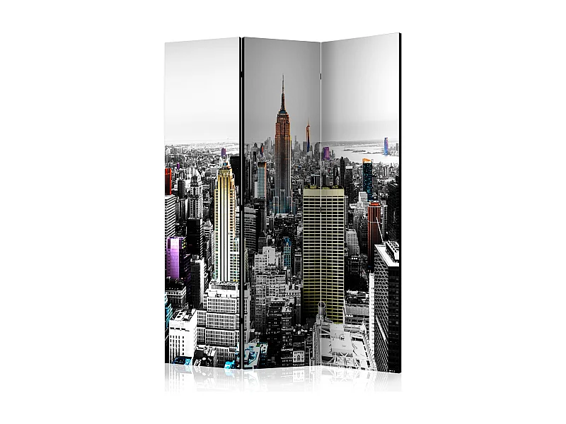 Paravento - Iridescent skyscrapers  [Room Dividers] - 135x172