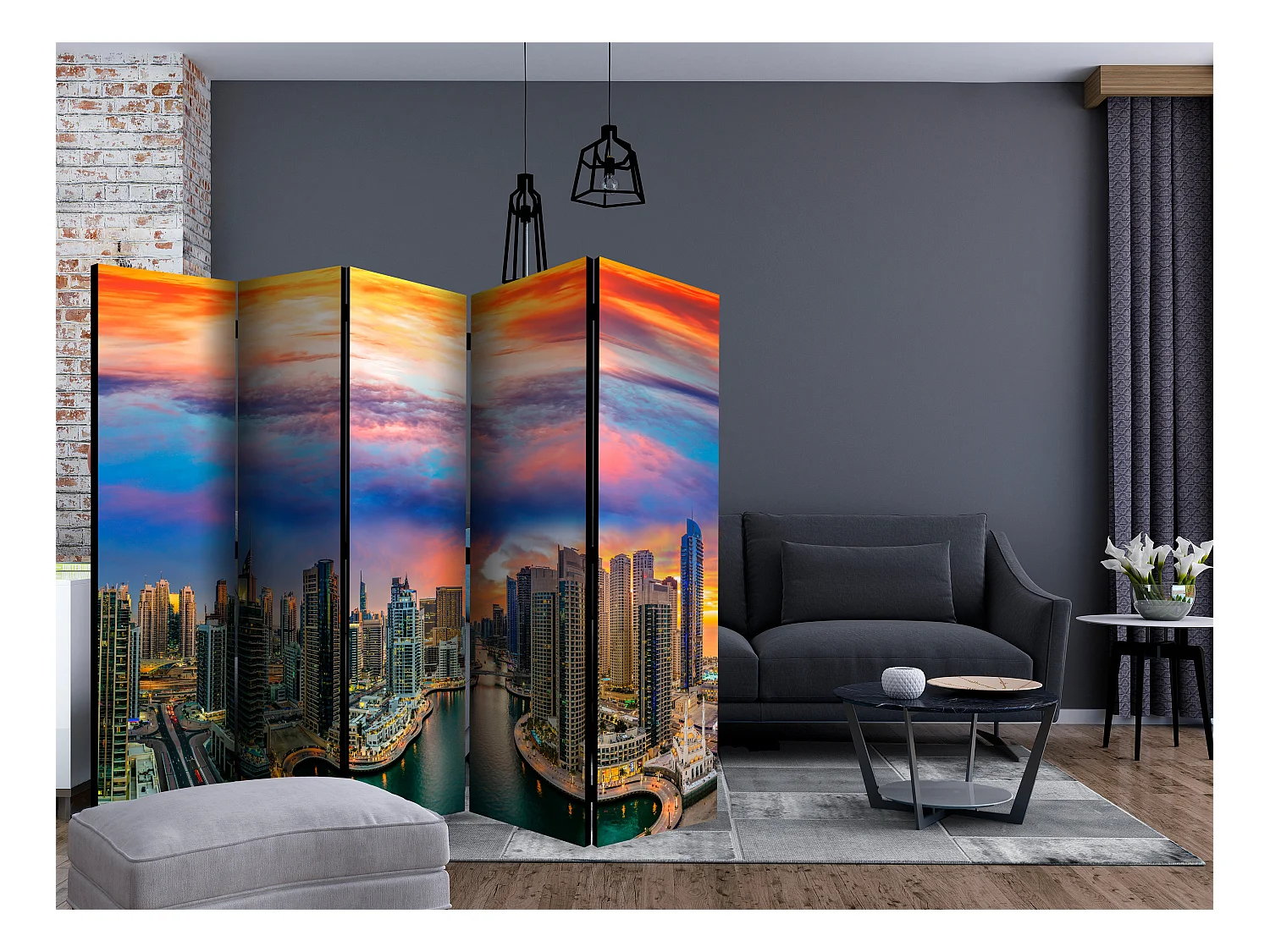 Paravento - Afternoon in Dubai II [Room Dividers] - 225x172
