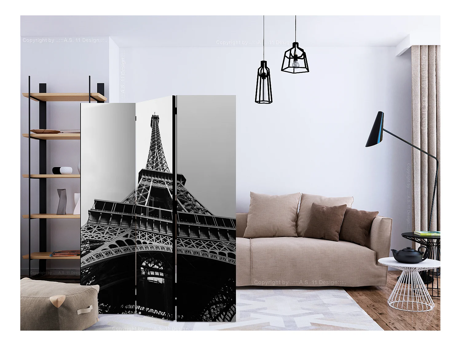 Paravento - Paris Giant [Room Dividers] - 135x172