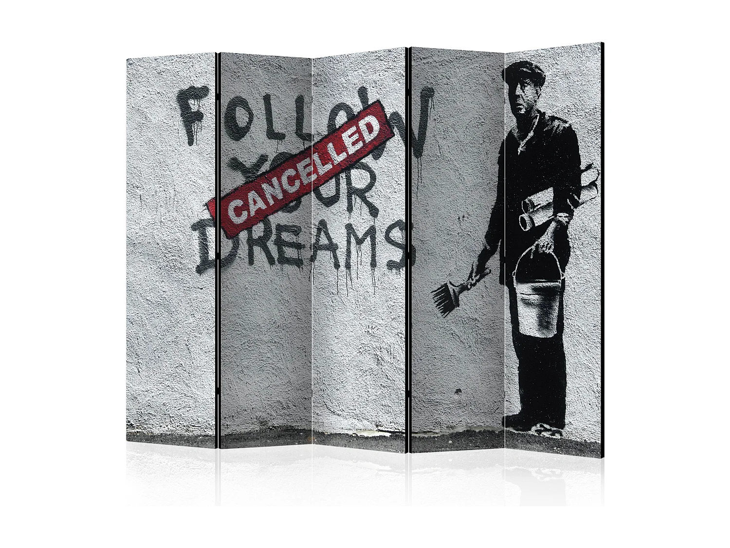 Paravento - Dreams Cancelled (Banksy) II [Room Dividers] - 225x172