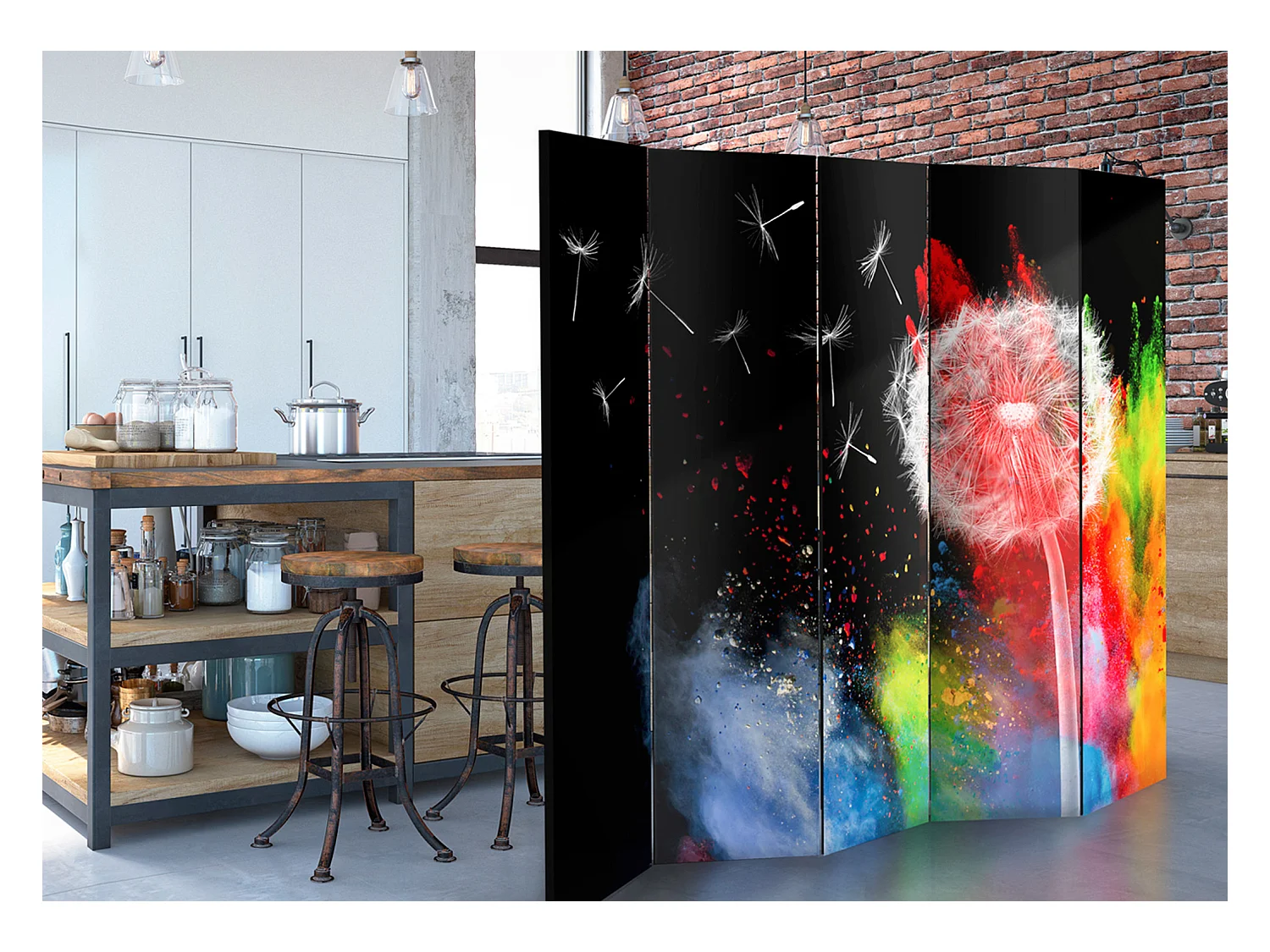 Paravento - Colourful Element II [Room Dividers] - 225x172