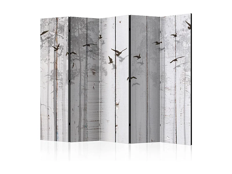 Paravento - Birds on Boards II [Room Dividers] - 225x172