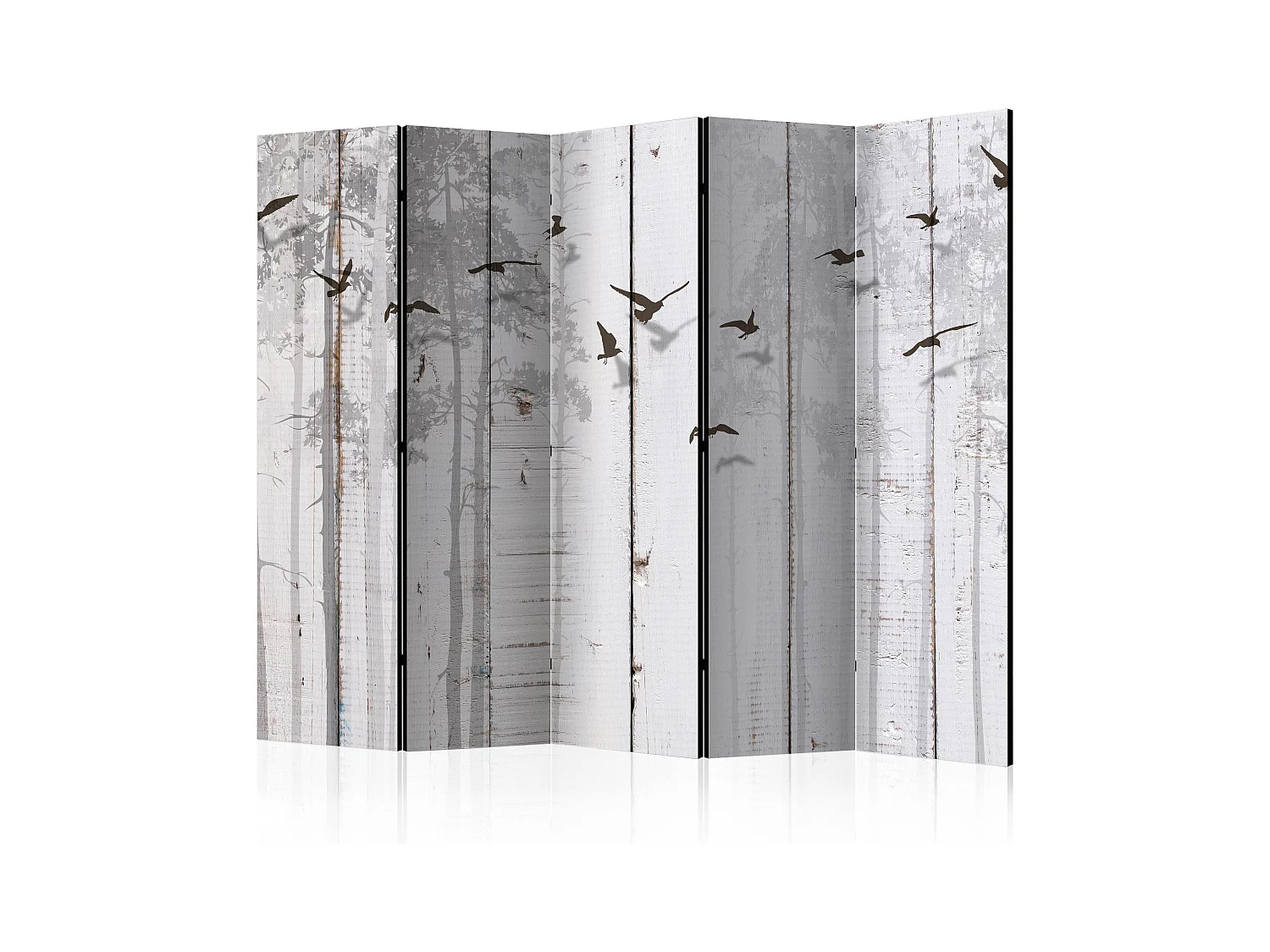 Paravento - Birds on Boards II [Room Dividers] - 225x172
