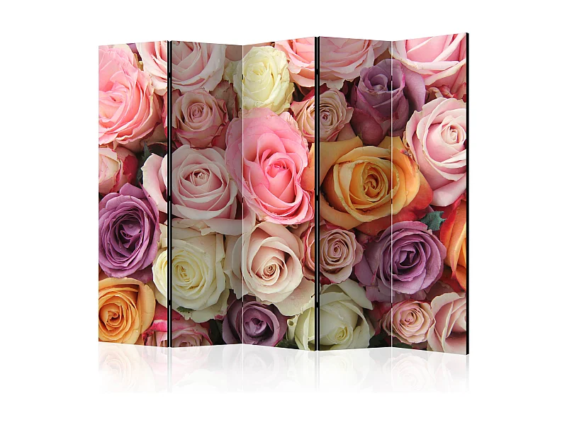 Paravento - Pastel roses II [Room Dividers] - 225x172