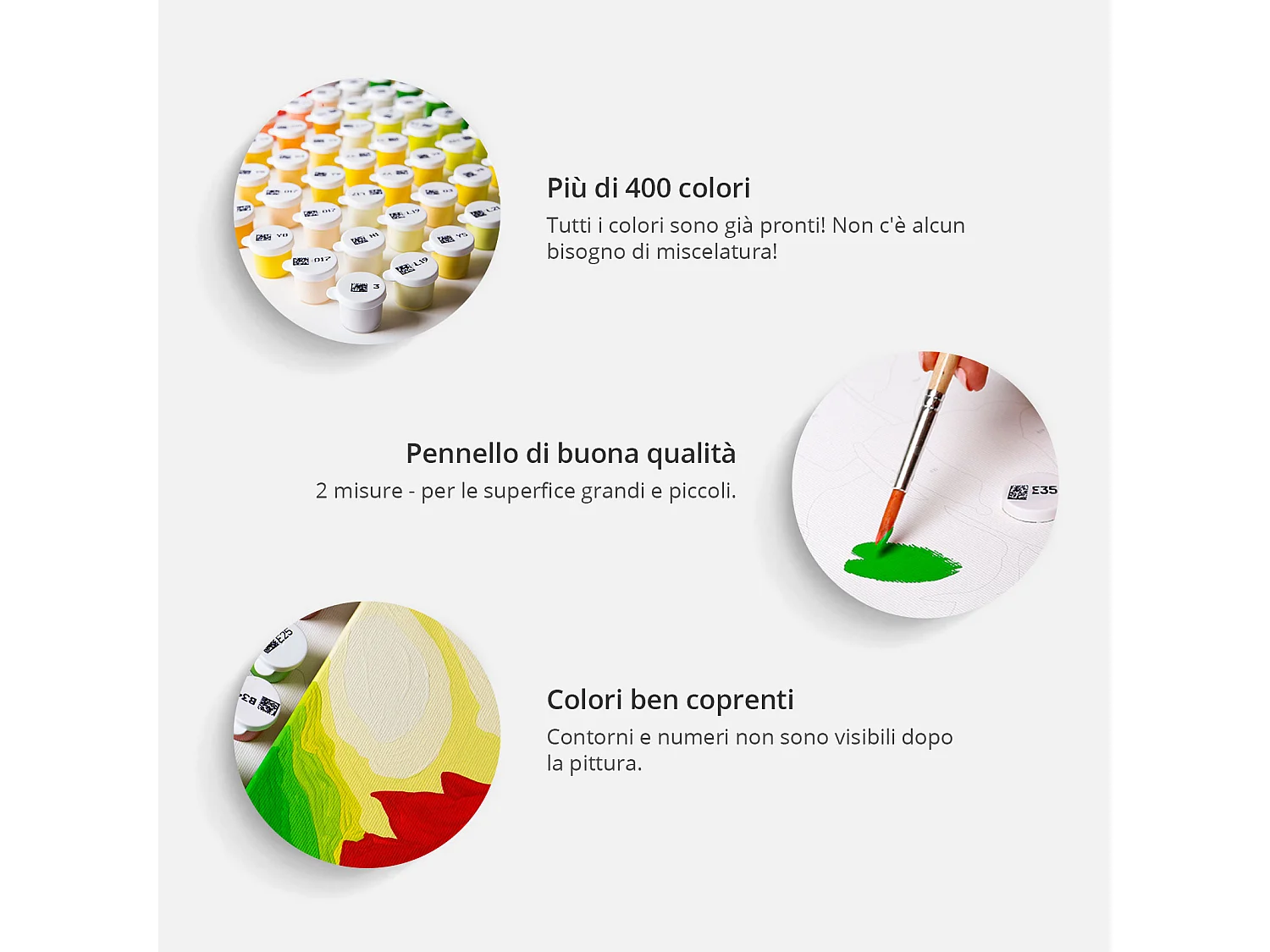 Quadro fai da te - Colored Pebbles - 40x60