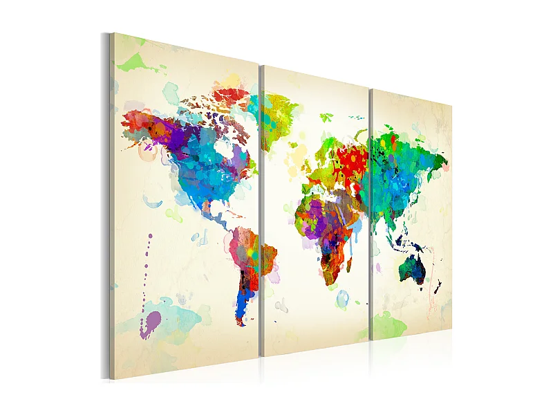 Quadro - All colors of the World - triptych - 90x60