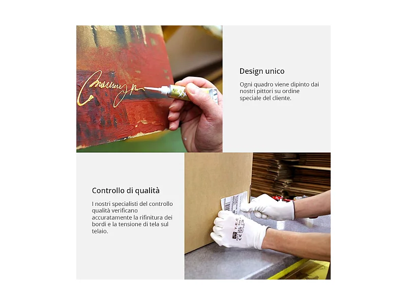 Quadro dipinto - Colori dell'arcobaleno - 120x60