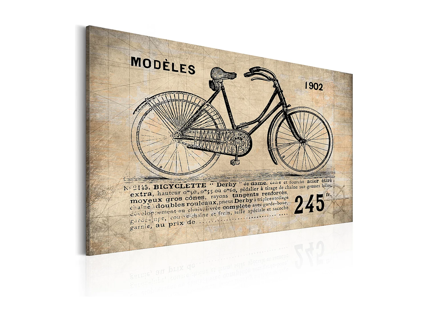Quadro - N° 1245 - Bicyclette  - 60x40