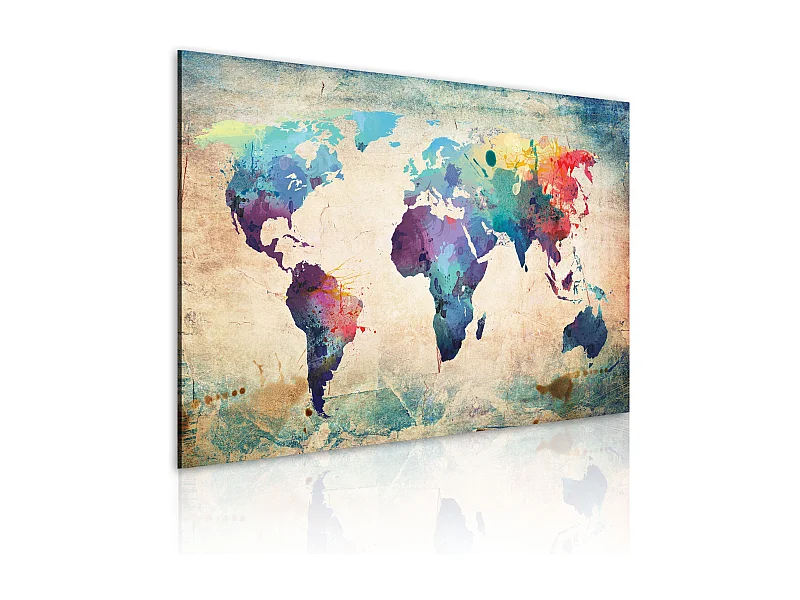 Quadro - Mappa iridata - 60x40