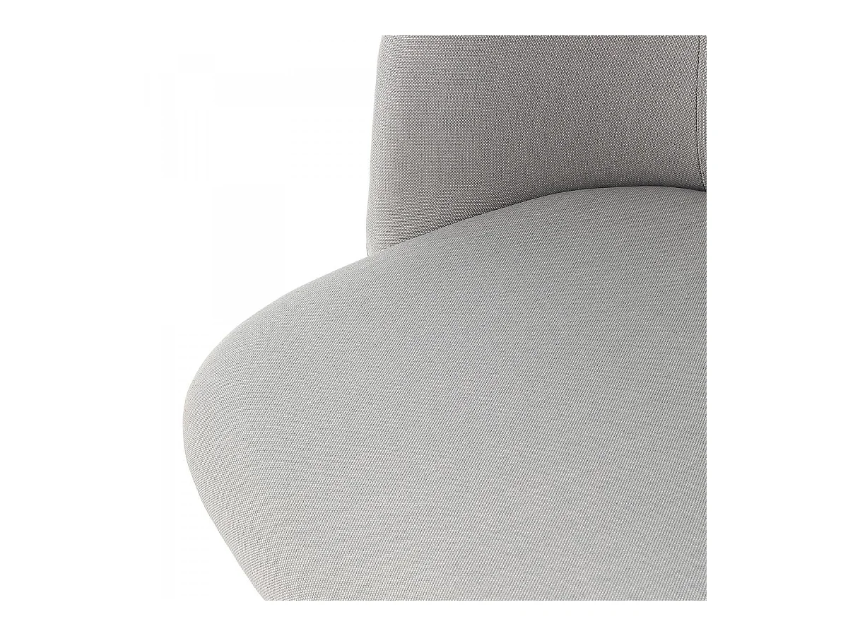 Chaise semi artisanal LOT DE 2 ANA 56x54x84 gris