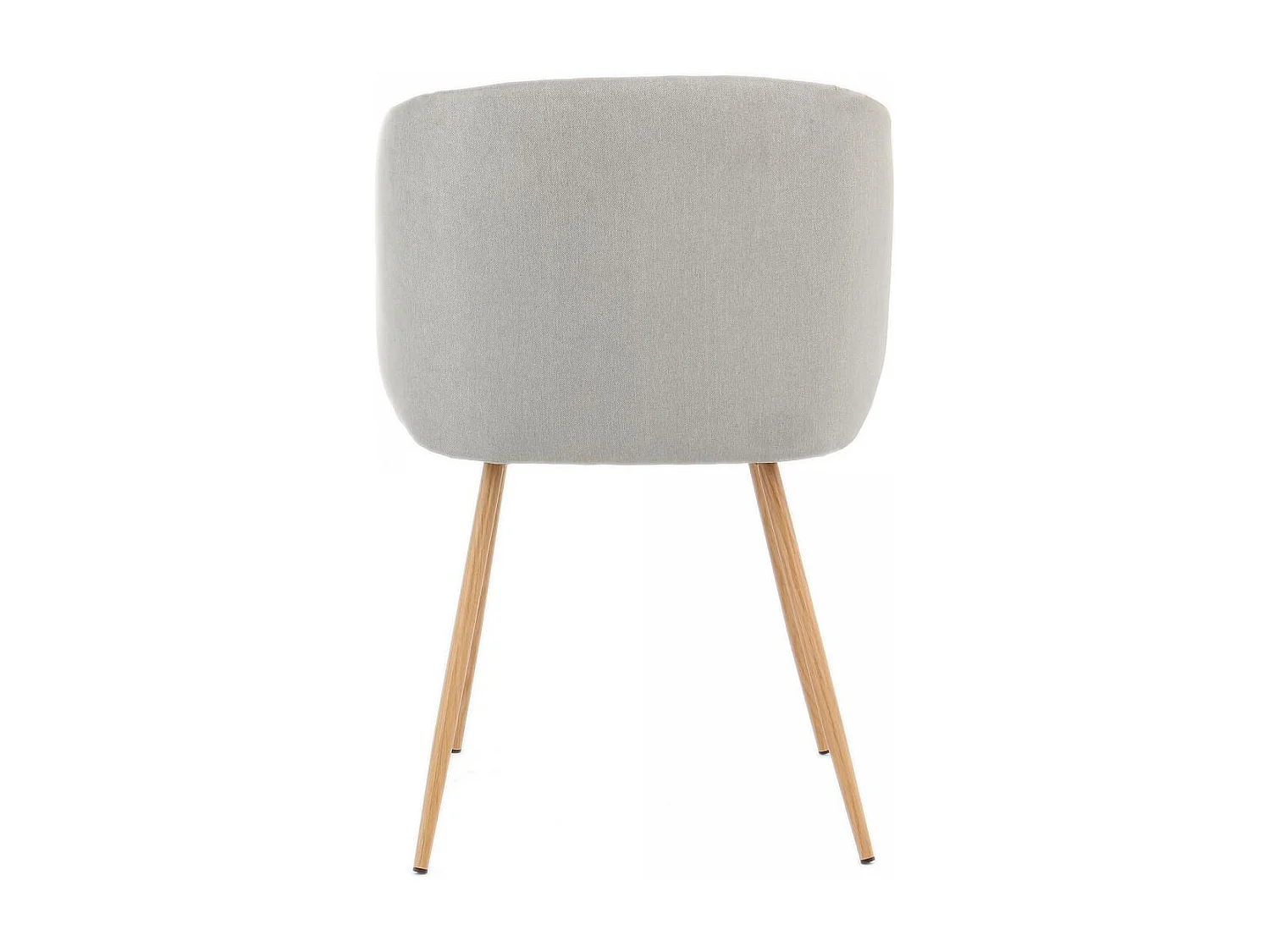 Chaise semi artisanal LOT DE 2 ANA 56x54x84 gris