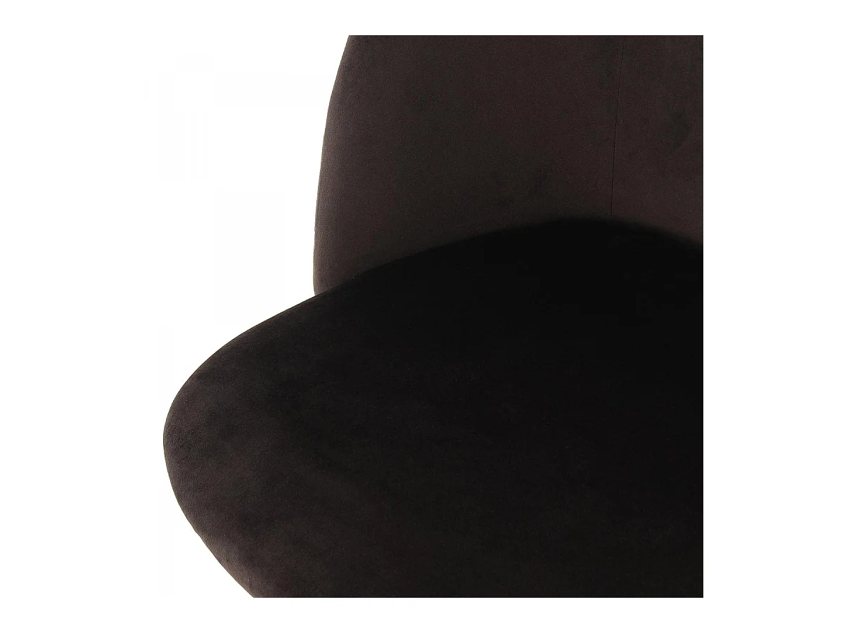 Chaise semi artisanal LOT DE 2 ANA 56x54x84 noir
