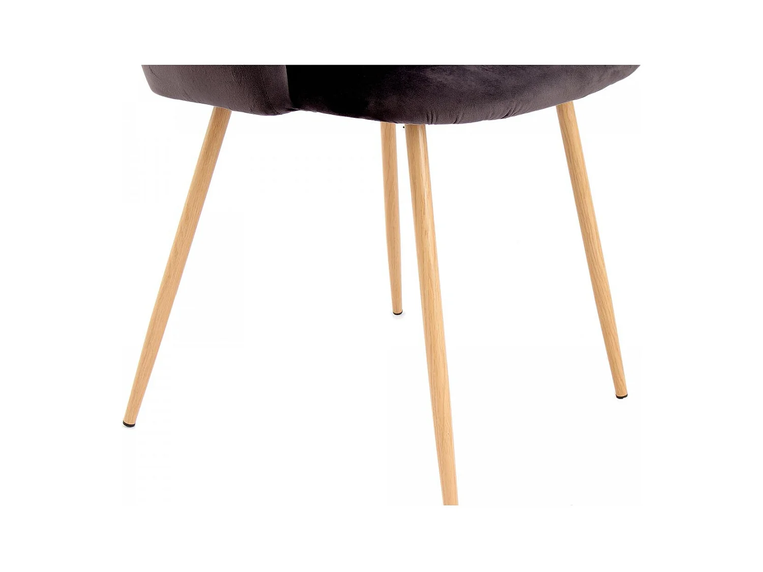 Chaise semi artisanal LOT DE 2 ANA 56x54x84 noir