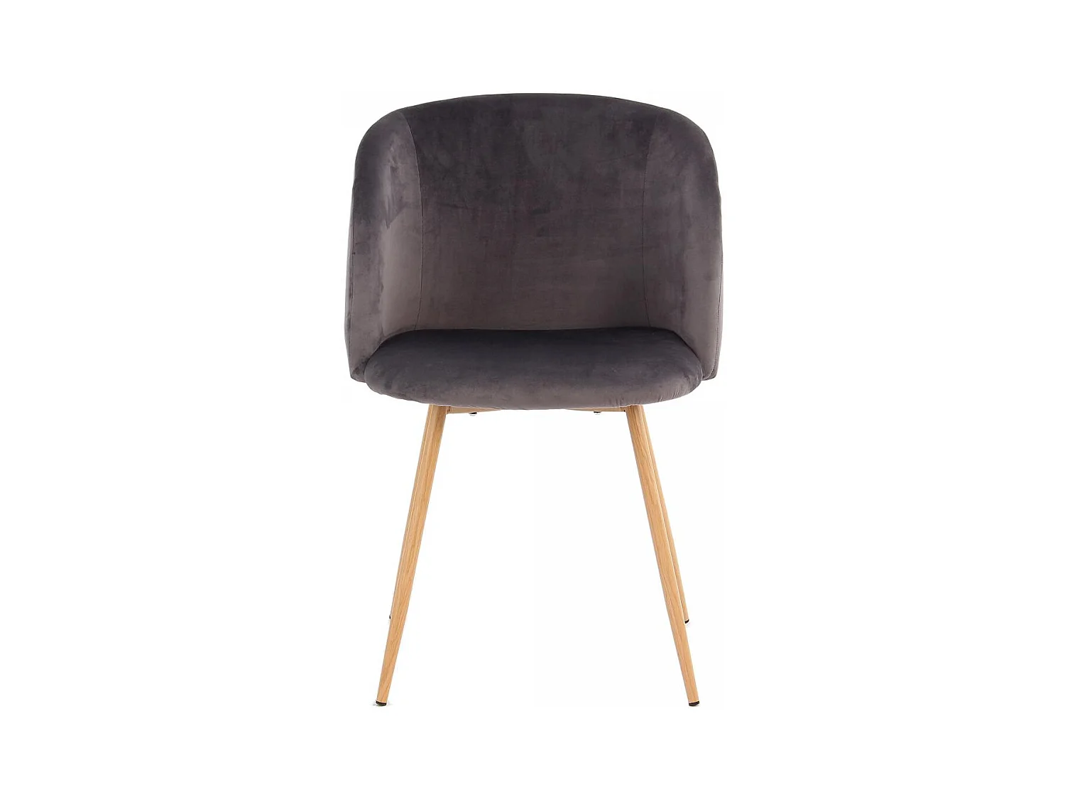 Chaise semi artisanal LOT DE 2 ANA 56x54x84 gris