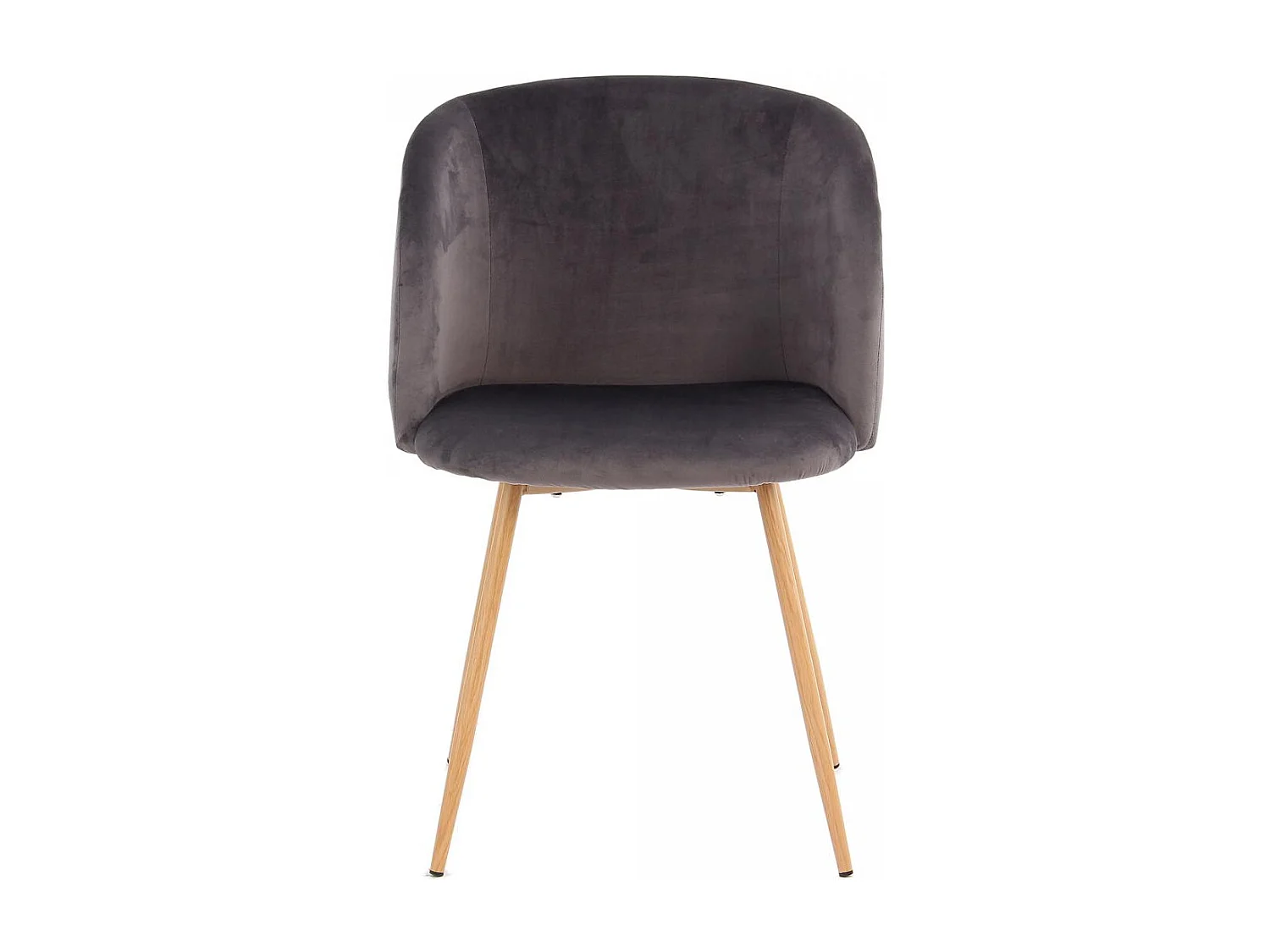 Chaise semi artisanal LOT DE 2 ANA 56x54x84 gris