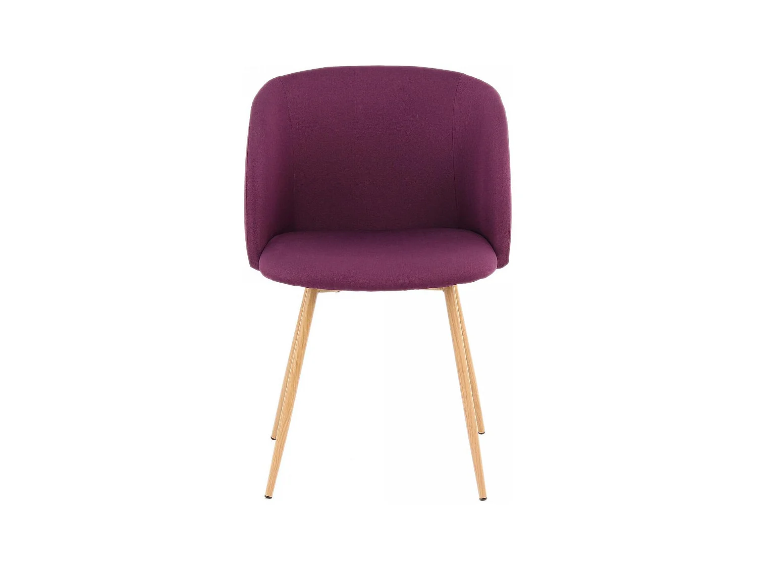 Chaise semi artisanal LOT DE 2 ANA 56x54x84 violet