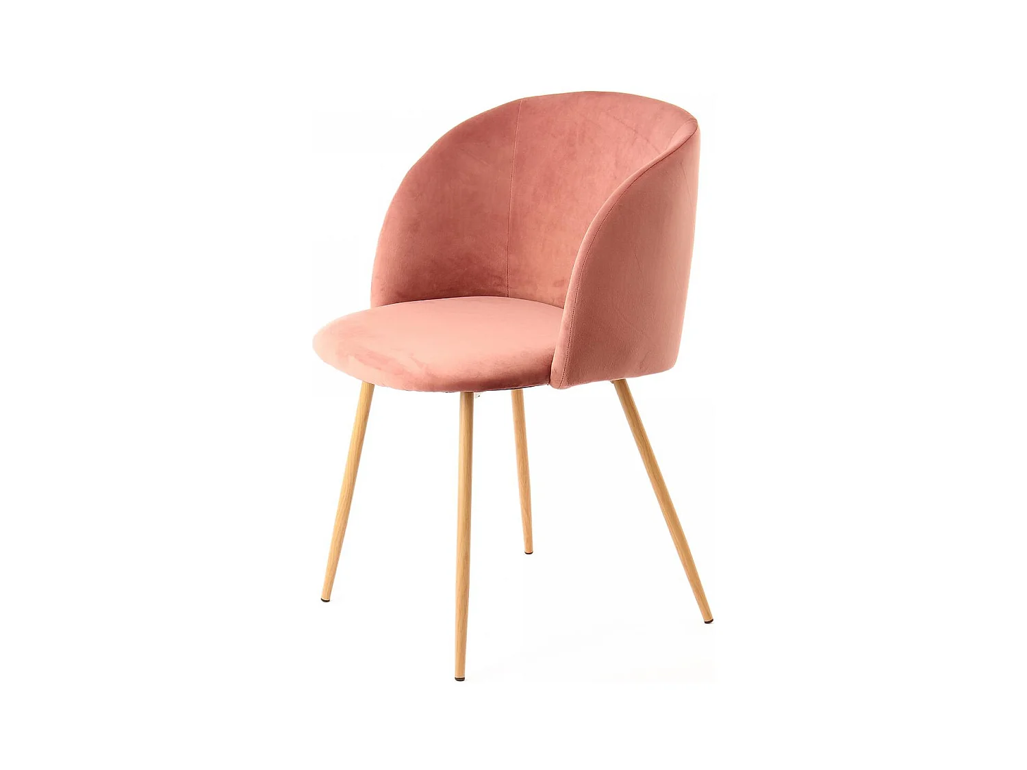 Chaise semi artisanal LOT DE 2 ANA 56x54x84 rose