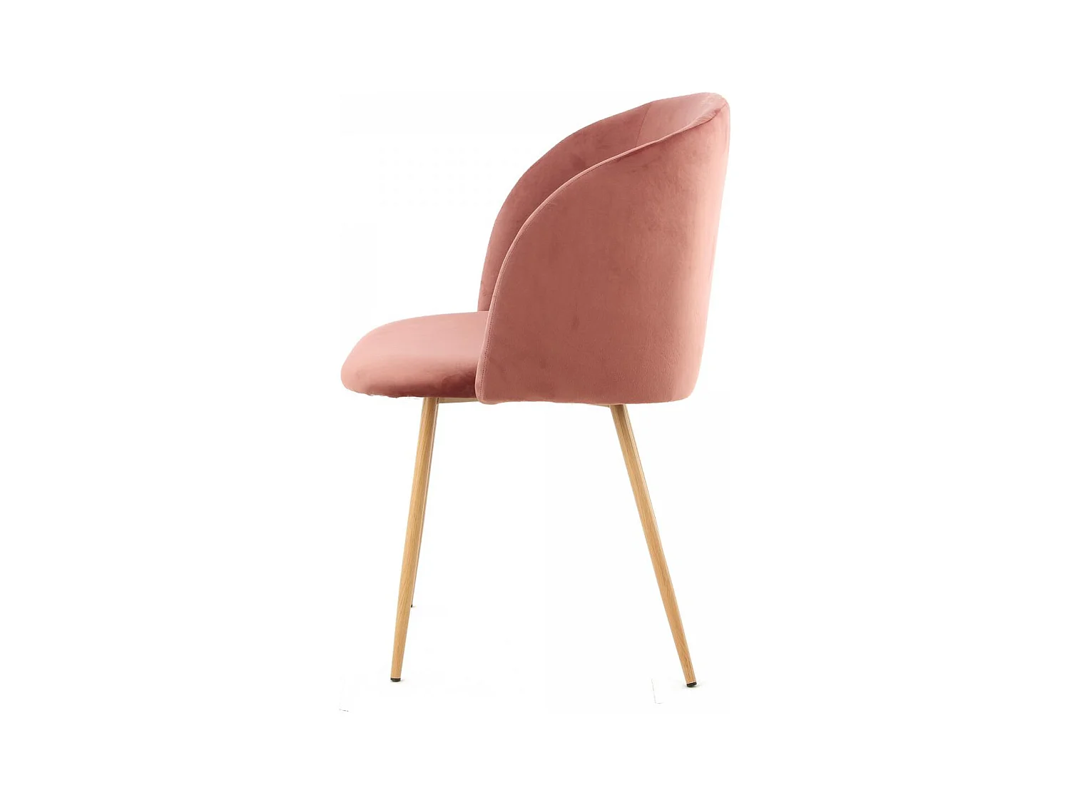 Chaise semi artisanal LOT DE 2 ANA 56x54x84 rose