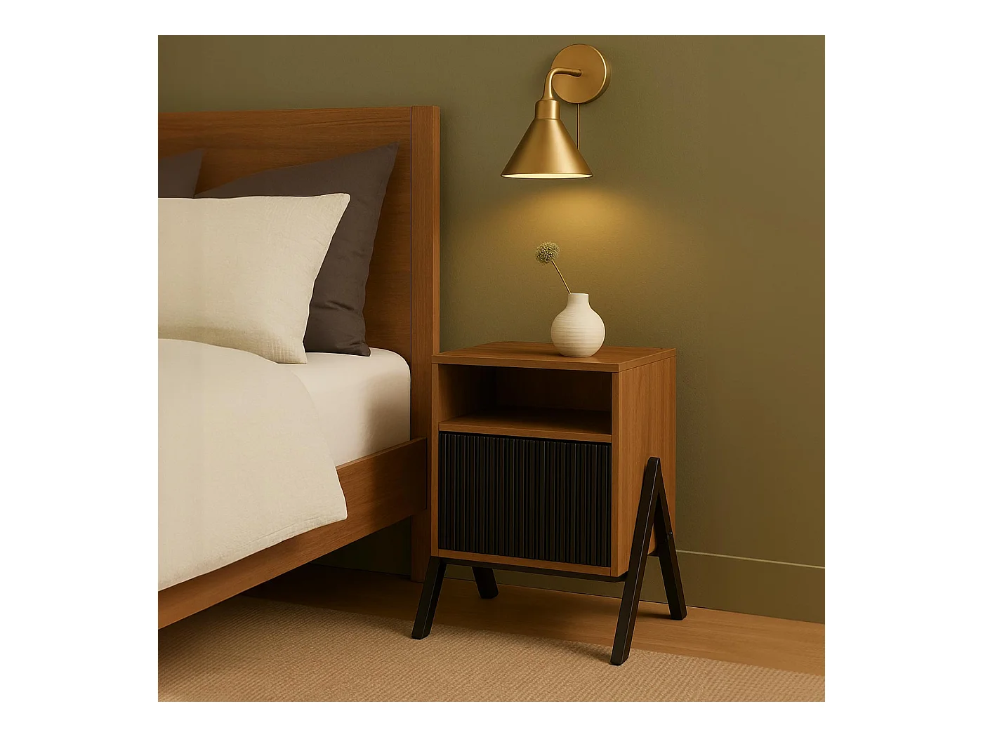 Szafka nocna MCW-O40,  naturalny