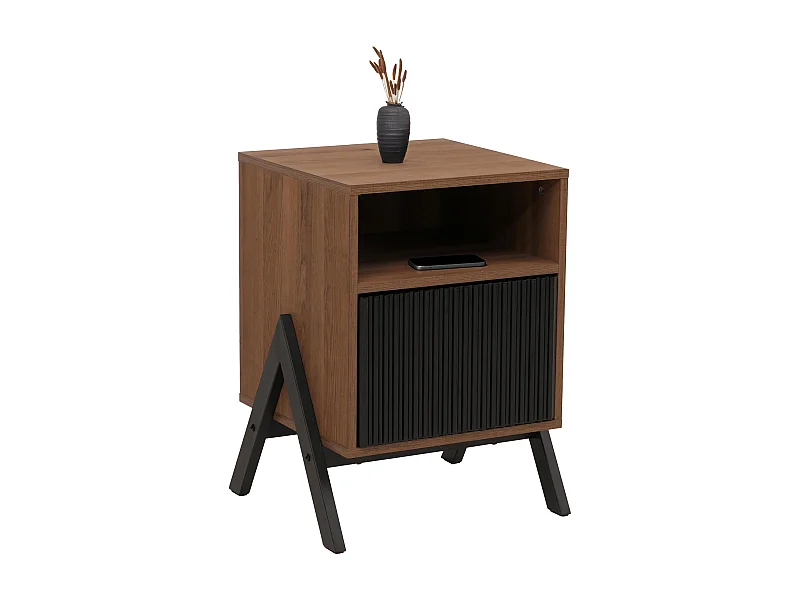 Table de chevet MCW-O40,  naturel