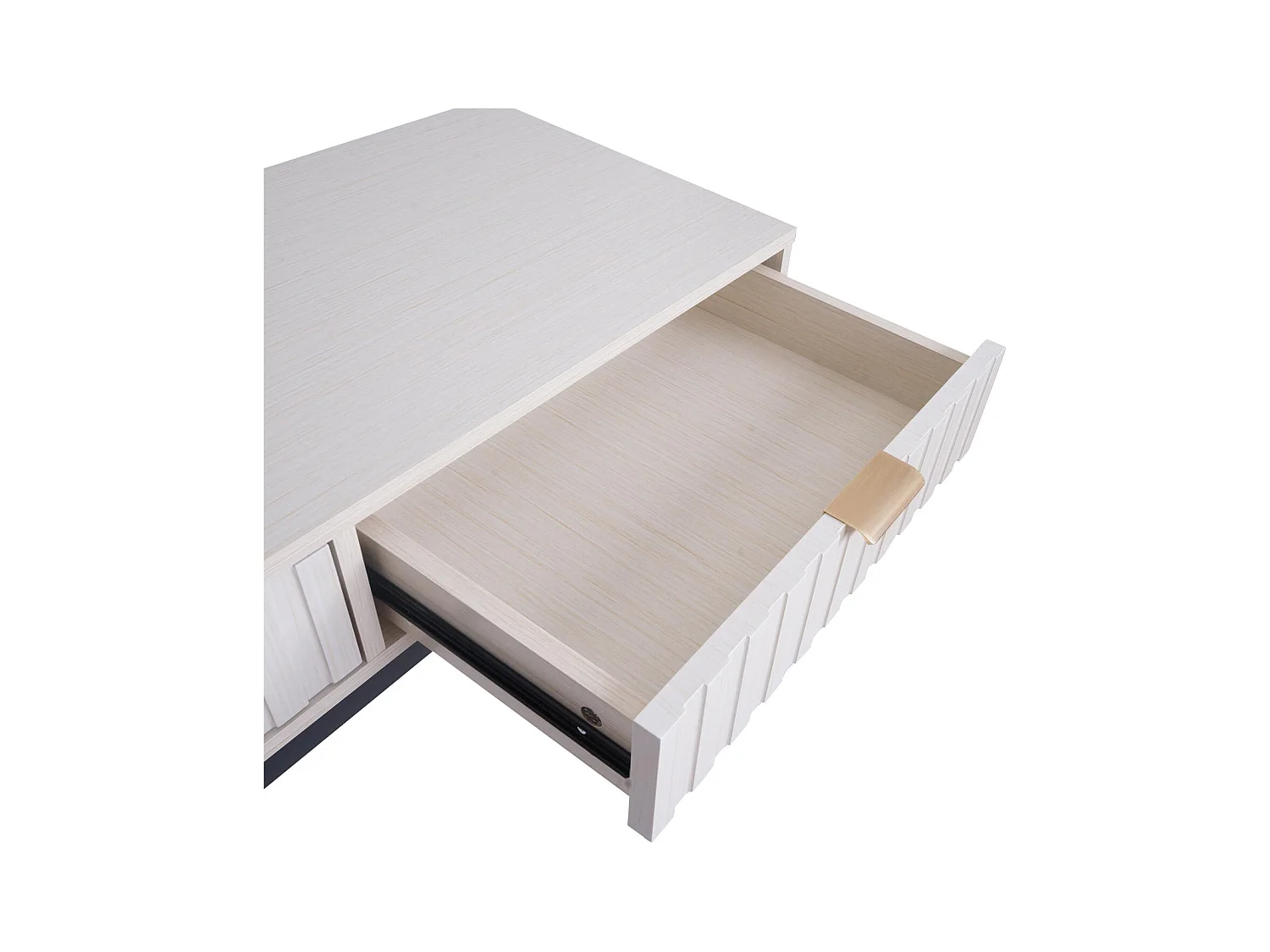 Console MCW-O41,  aspect bois blanc