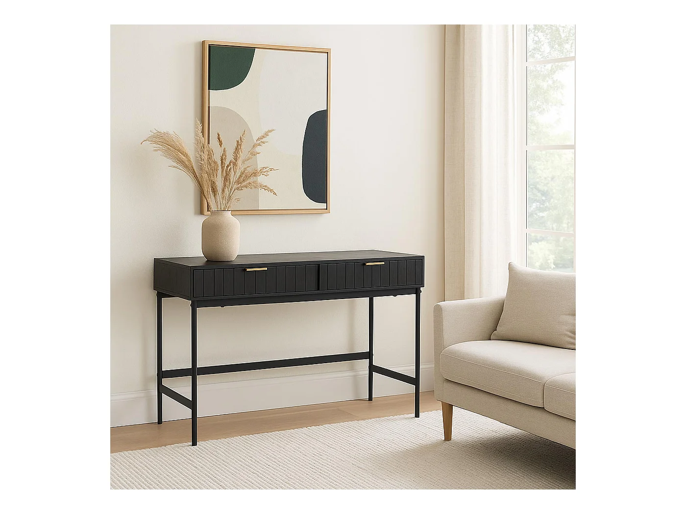 Console MCW-O41,  aspect bois noir