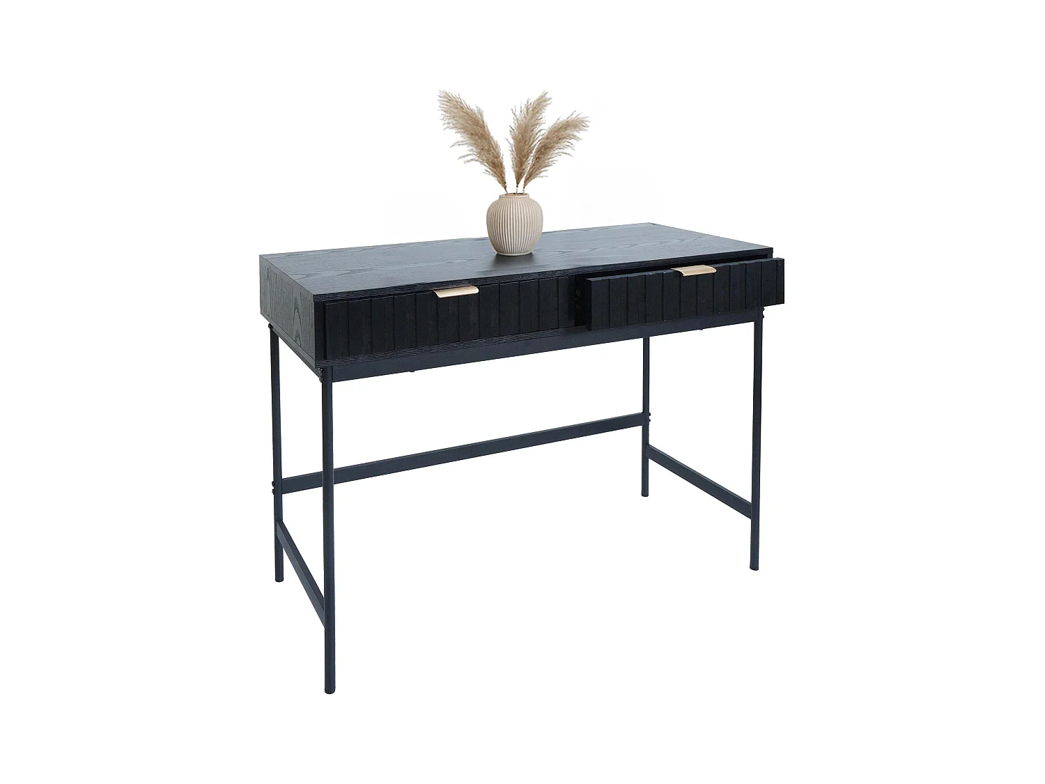 Konsolentisch MCW-O41, Holzoptik schwarz
