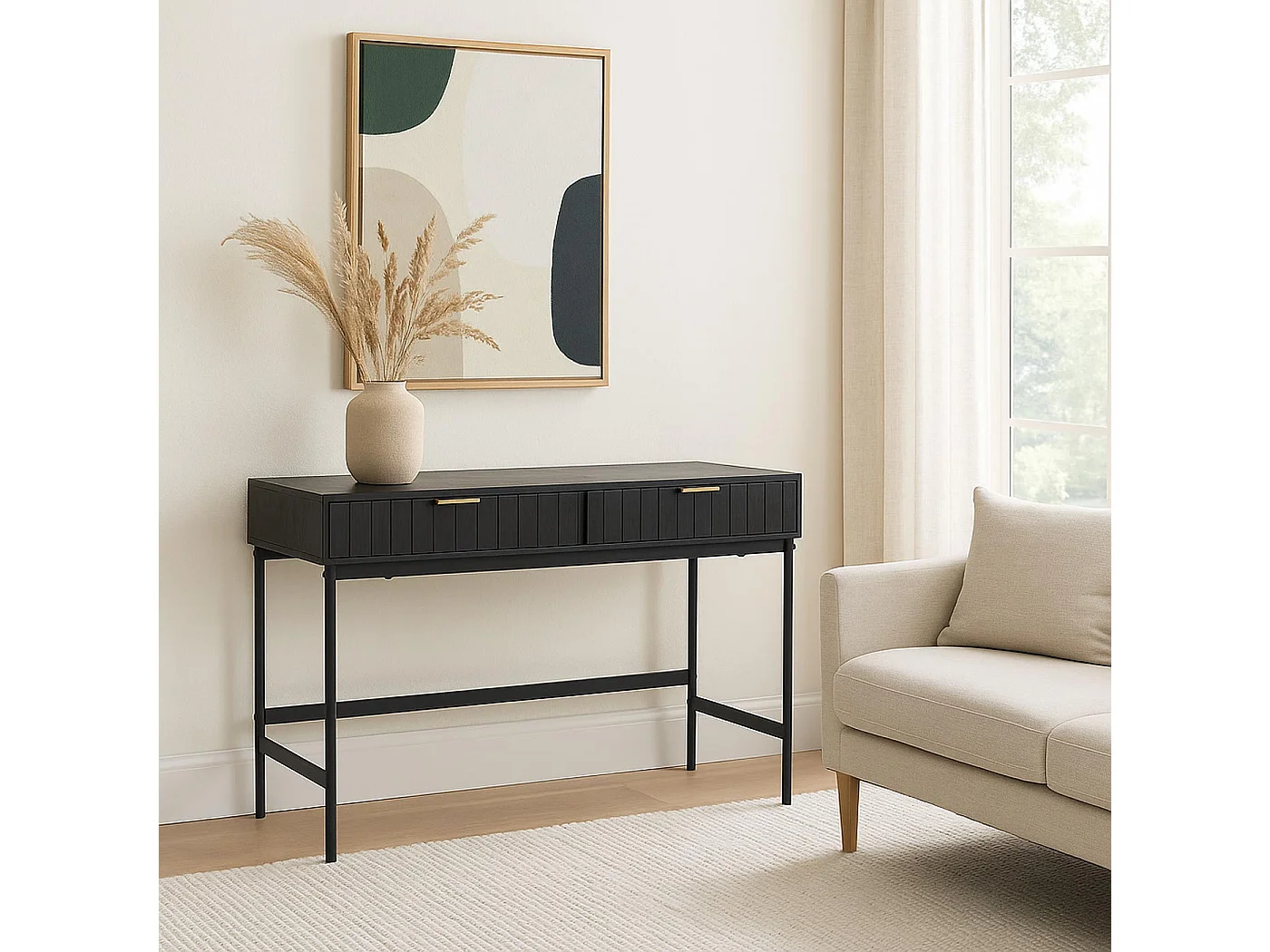 Console MCW-O41,  aspect bois noir