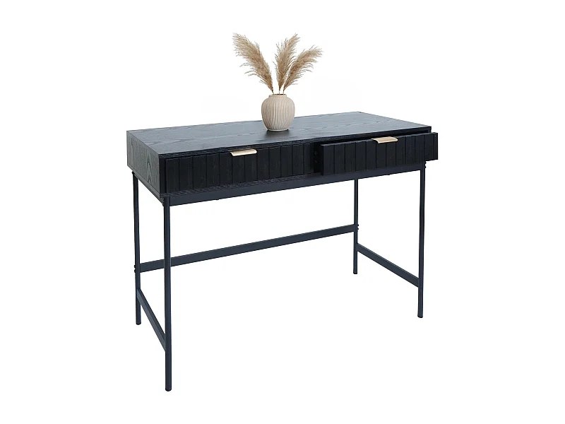 Konsolentisch MCW-O41, Holzoptik schwarz