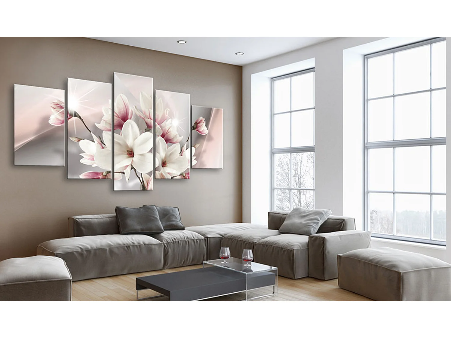 Quadro - Magnolia in fiore - 100x50