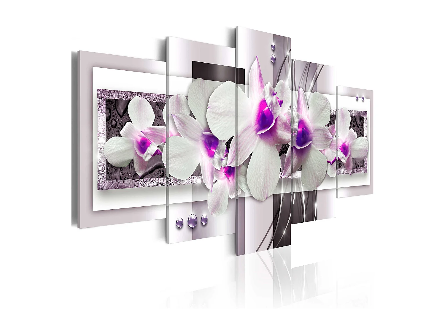 Quadro - Con accento viola - 100x50