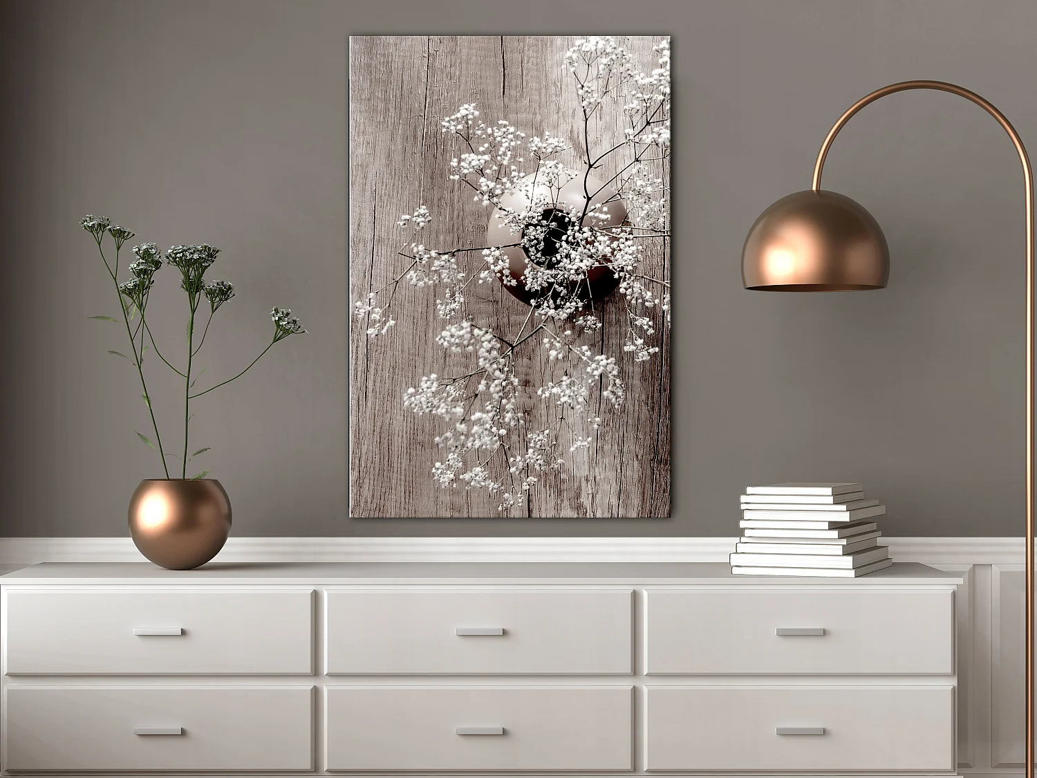 Quadro - Dried Flowers (1 Part) Vertical - 60x90