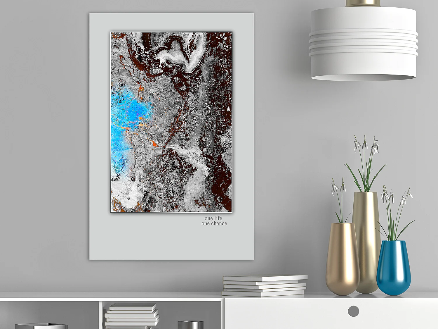 Quadro - One Life - One Chance (1 Part) Vertical - 40x60