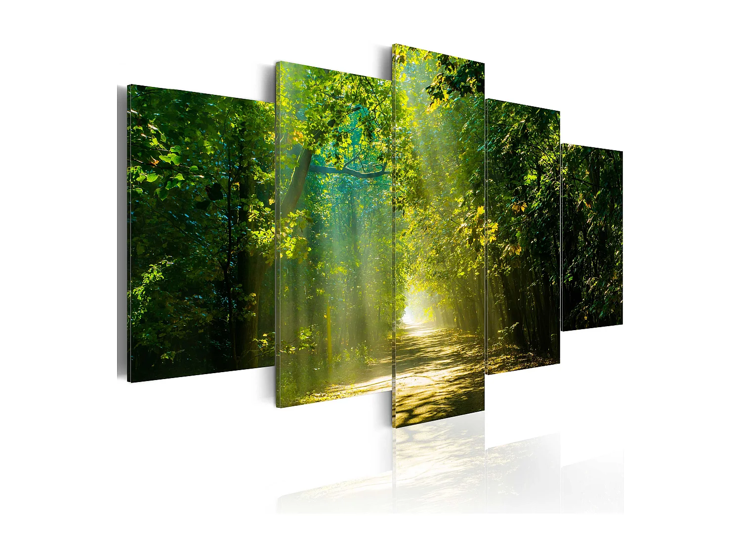 Tableau Toile Design « Route Ensoleillée » De Macke – Déco Murale Sur Mesure Pour Maison, Bureau, Hôtel