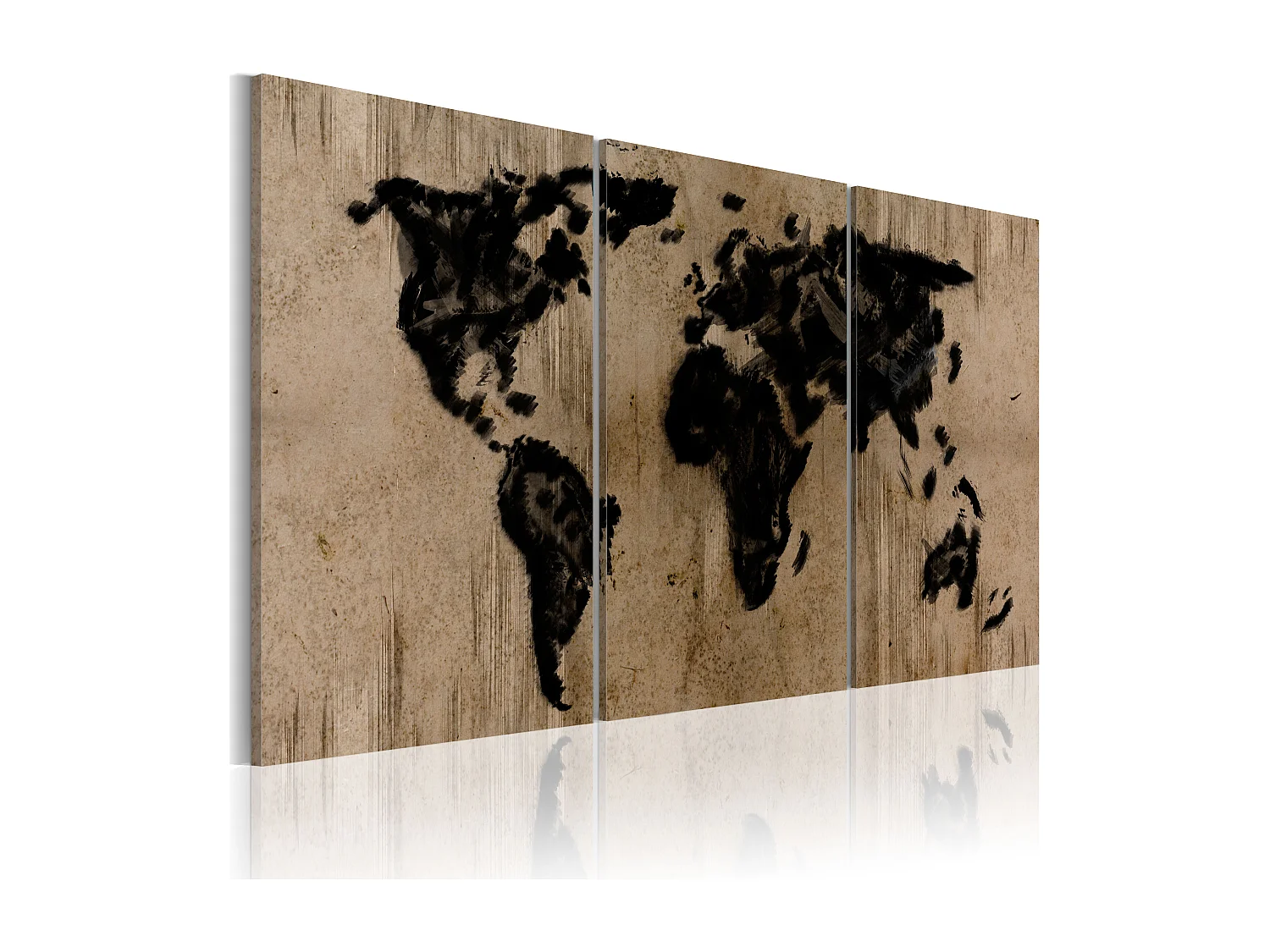 Grand Tableau Mural Encadré – Monde Bleu, Fait Main (Italie), 65x120 Cm