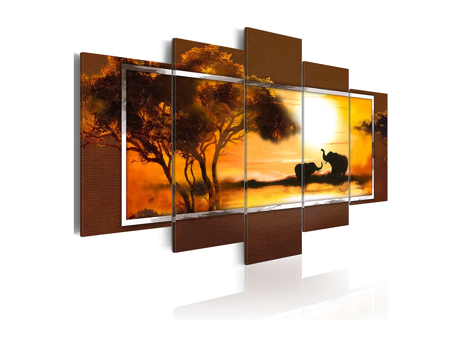 Quadro - Incontro nella savana - 100x50