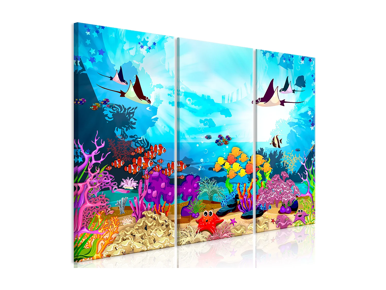 Quadro - Underwater Fun (3 Parts) - 90x60