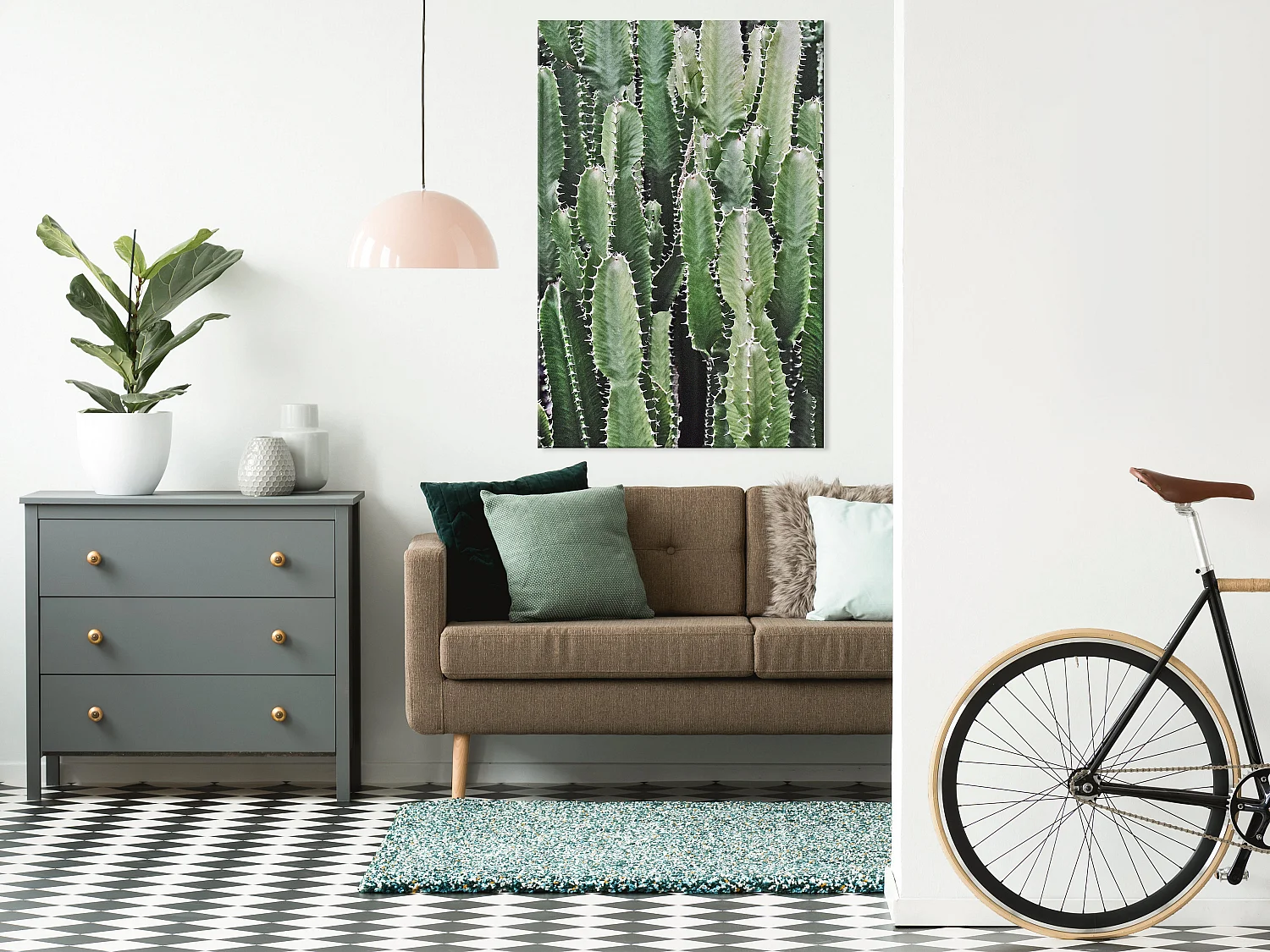 Quadro - Cactus Garden (1 Part) Vertical - 40x60