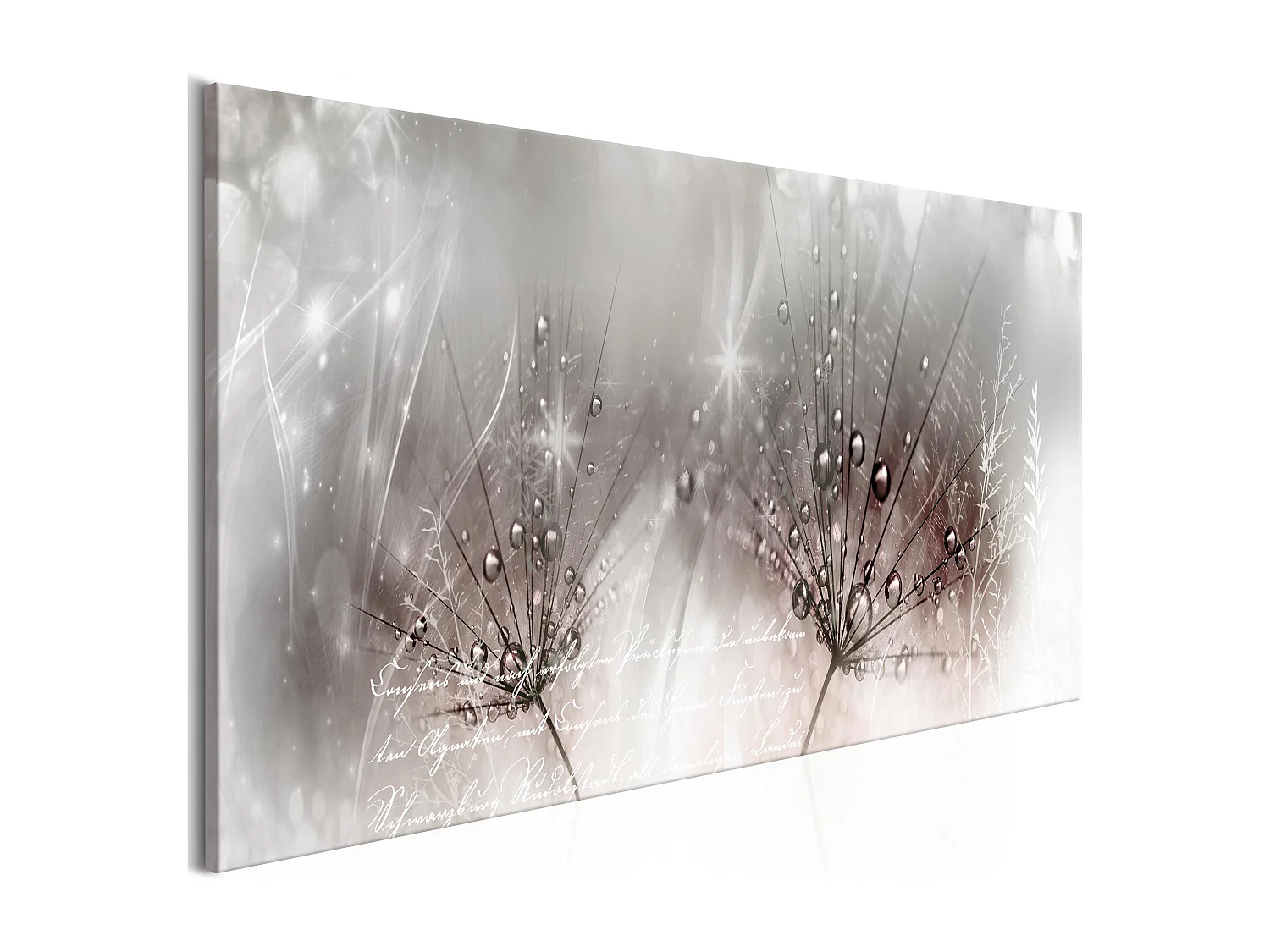 Quadro - Drops of Dew (1 Part) Pink Narrow - 150x50