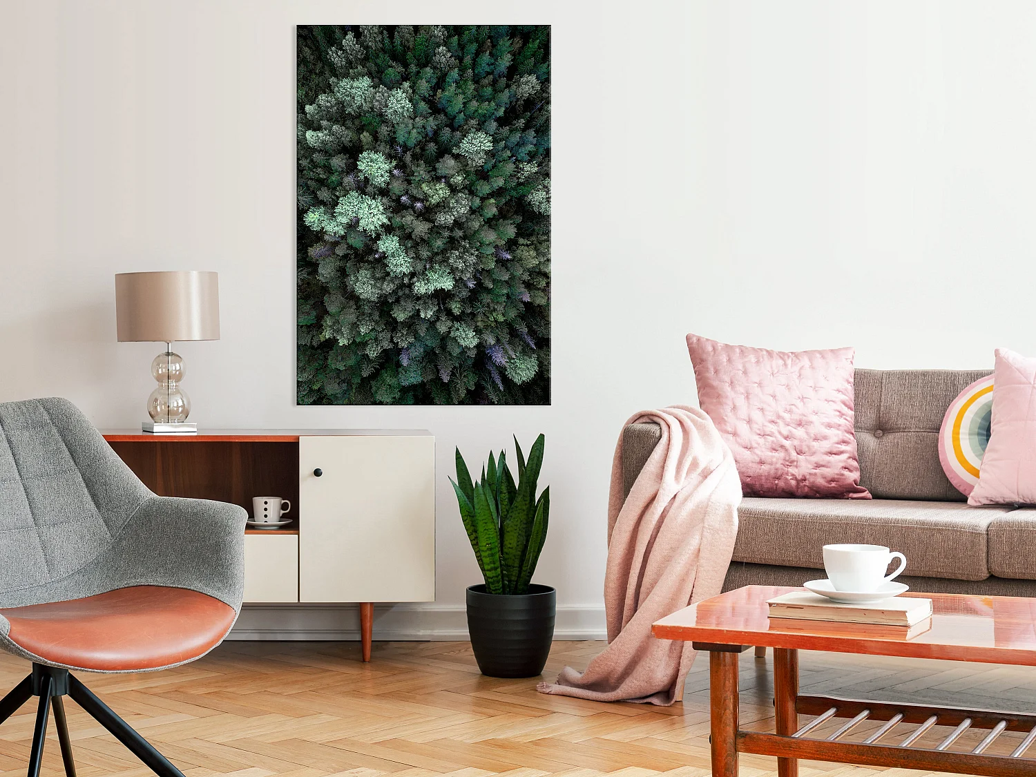 Quadro - Flying Over Forest (1 Part) Vertical - 80x120