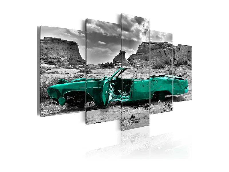 Quadro - Macchina verde - 200x100